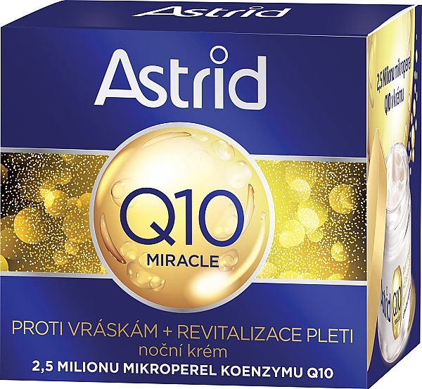 Нічний крем проти зморшок - Astrid Q10 Miracle Anty -wrinkle Night Cream