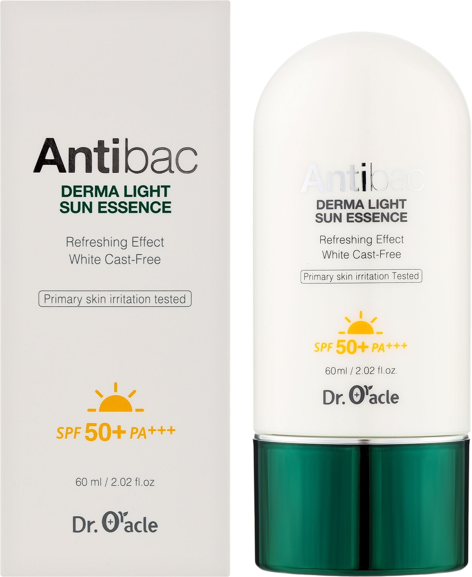 Солнцезащитная эссенция для проблемной кожи - Dr. Oracle Antibac Derma Light Sun Essence SPF50+ PA+++ — фото 60ml