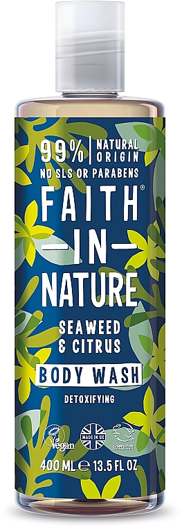 Гель для душу "Морські водорості й цитрус" - Faith In Nature Seaweed & Citrus Body Wash — фото N1