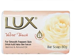Мыло - Lux Velvet Touch Jasmine & Almond Oil Soap Bar — фото N1