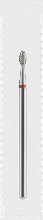Фреза алмазная красная "Оливка округленная", диаметр 2,3 мм, длина 5,0 мм - Divia DF006-23-R