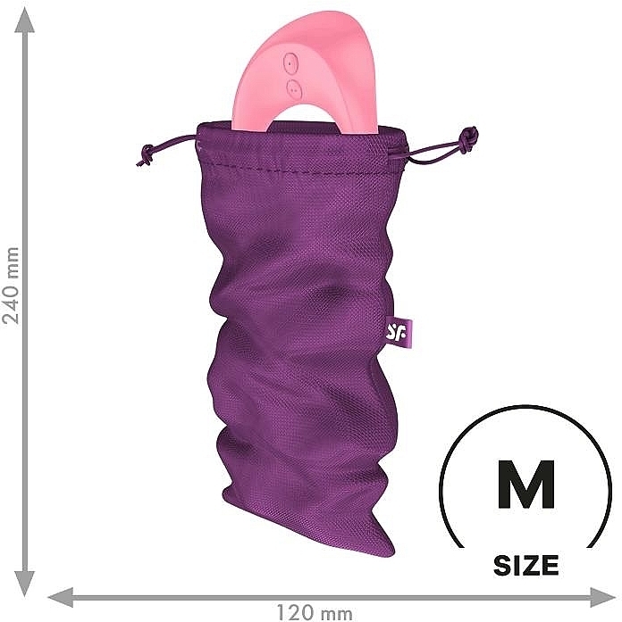 Мешочек для хранения секс-игрушек, фиолетовый, Size M - Satisfyer Treasure Bag Violet — фото N2