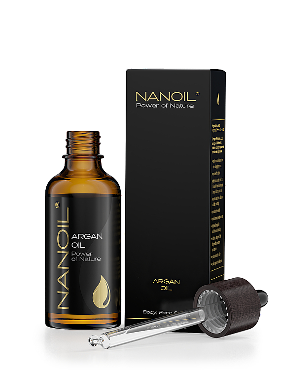 Арганієва олія - Nanoil Body Face and Hair Argan Oil — фото N4