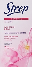 Парфумерія, косметика Воскові смужки для депіляції "Олія камелії і вітамін Е" - Strep Crystal