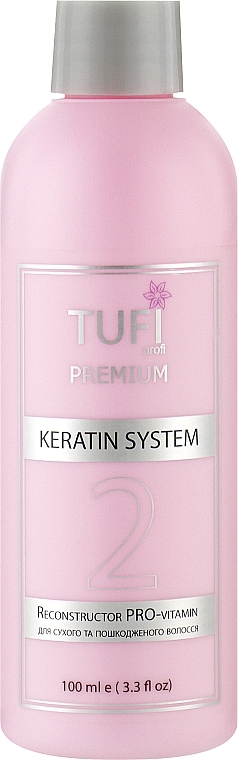 Кератин для сухих и поврежденных волос - Tufi Profi Premium Reconstructor PRO-Vitamin