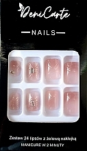 Парфумерія, косметика Тіпси, квадрат, 24 шт. - Deni Carte Nails 7165