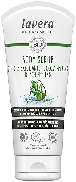 Скраб для тіла - Lavera Body Scrub Smooth Skin Organic Rosemary & Organic Green Coffee — фото N1