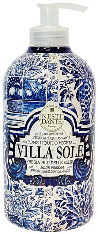 Рідке мило з ароматом блакитної фрезії - Nesti Dante Villa Sole Vegetal Liquid Soap — фото N1
