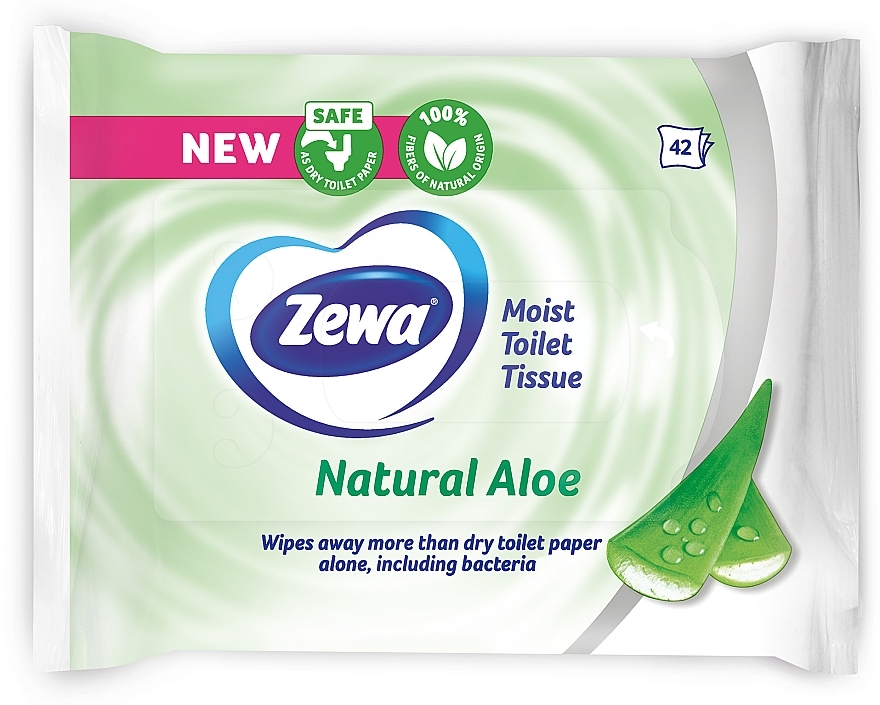 Влажная туалетная бумага - Zewa Moist Aloe Vera — фото N2