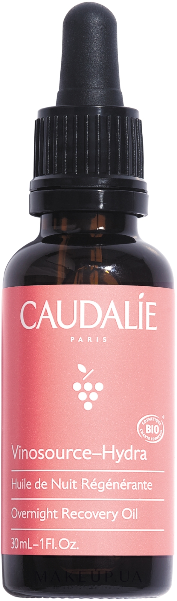 Ночное масло для лица восстанавливающее - Caudalie Vinosource-Hydra Overnight Recovery Oil — фото 30ml