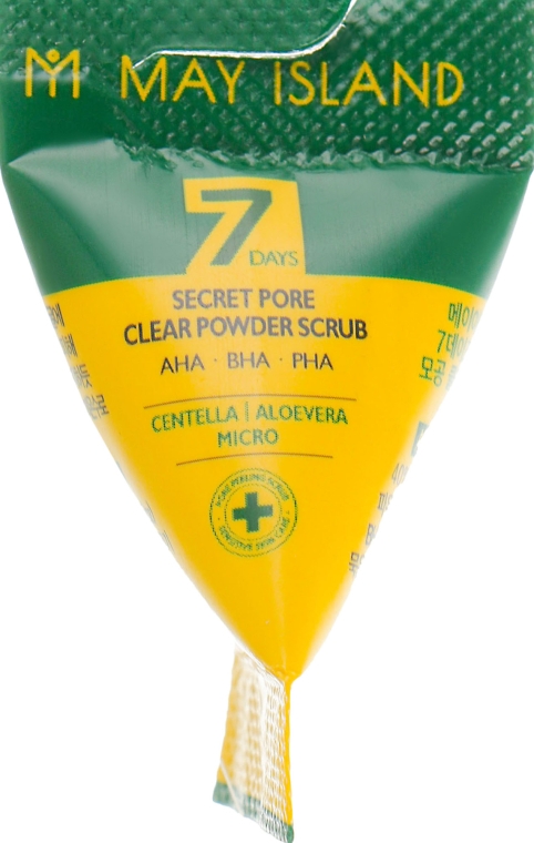Кислотный скраб для очищения пор с центеллой - May Island 7 Days Secret Pore Clear Powder Scrub
