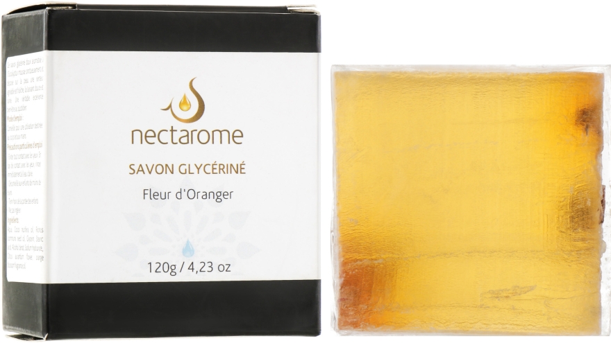 Мило гліцеринове з квітами апельсина - Nectarome Soap With Orange Blossom — фото N1