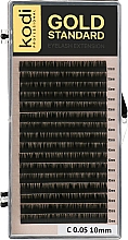 Духи, Парфюмерия, косметика Накладные ресницы Gold Standart C 0.05 (16 рядов: 10 мм) - Kodi Professional