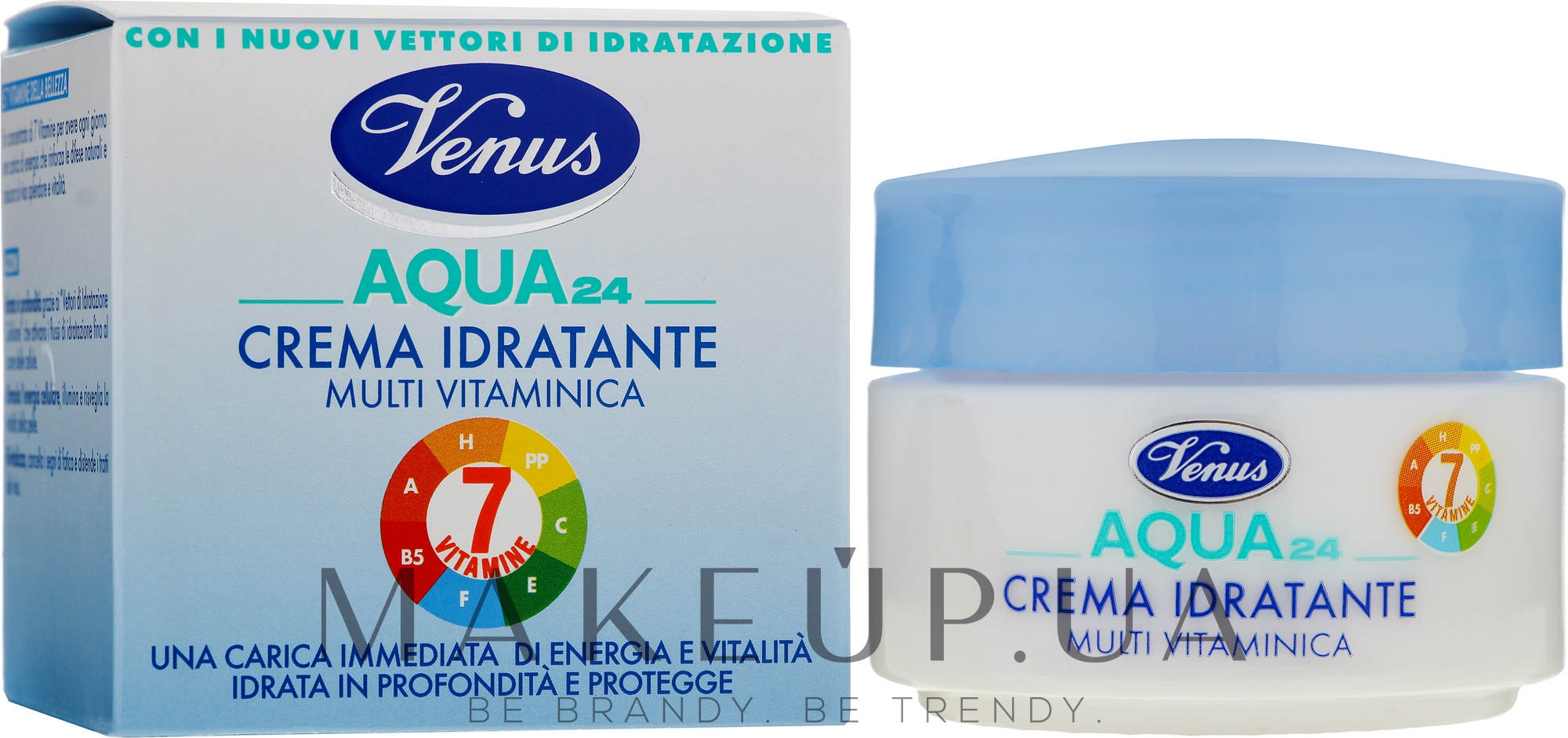 Активний зволожувальний крем для обличчя "Мультивітамін" - Venus Aqua 24 Moisturizing Multivitamin Face Cream — фото 50ml