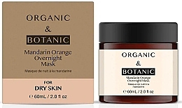 Нічна маска для сухої шкіри - Organic & Botanic Mandarin Orange Overnight Mask — фото N1