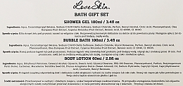 Набор - Love Skin Bath Gift Set (sh gel/100ml + bubble bath/100ml + b lot/60ml) — фото N3