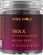 Віск в гранулах для брів і обличчя - Nikk Mole Platinum Black — фото N1