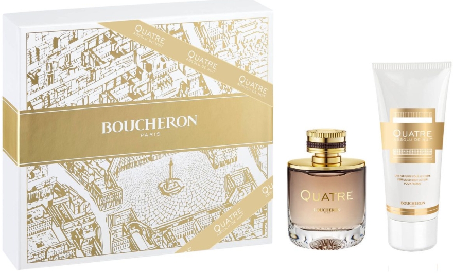 Boucheron Quatre Absolu De Nuit - Набор (edp/50ml + b/lot/100ml)