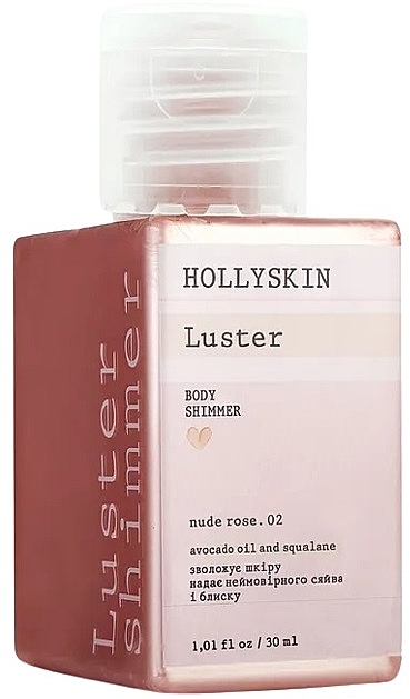 Шимер для тіла "Nude Rose. 02" - Hollyskin Luster Body Shimmer Nude Rose. 02 — фото N3