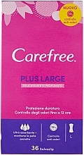 Парфумерія, косметика Гігієнічні щоденні прокладки, 36 шт. - Carefree Plus Large