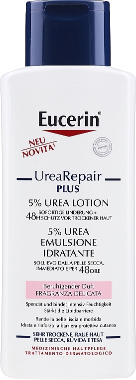 УЦІНКА Легкий зволожуючий лосьйон для тіла для сухої шкіри - Eucerin Complete Repair Lotion 5% Urea * — фото N10