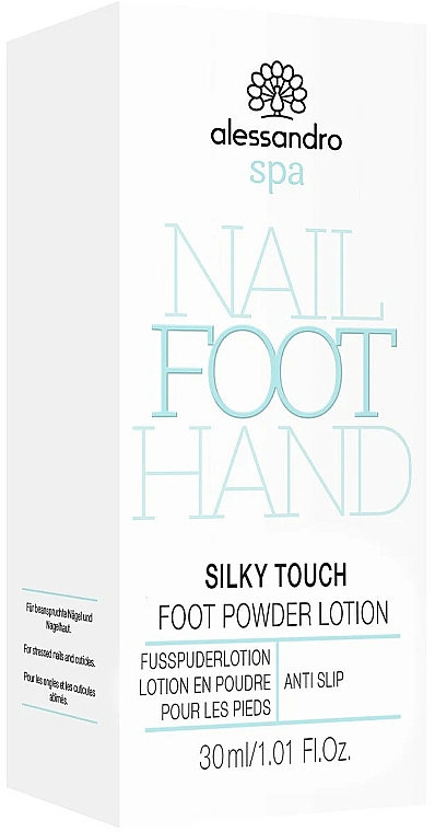 Охлаждающий лосьон для ног - Alessandro International Spa Silky Touch Foot Powder Lotion — фото N2