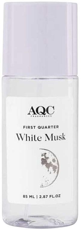 Міст для тіла - AQC Fragrance White First Quarter Musk Body Mist — фото N1