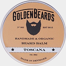 Бальзам для бороди "Toscana" - Golden Beards Beard Balm — фото N2