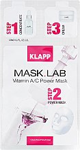 Духи, Парфюмерия, косметика Маска «Витамин А/С» - Klapp Mask Lab Vitamin A/C Power Mask