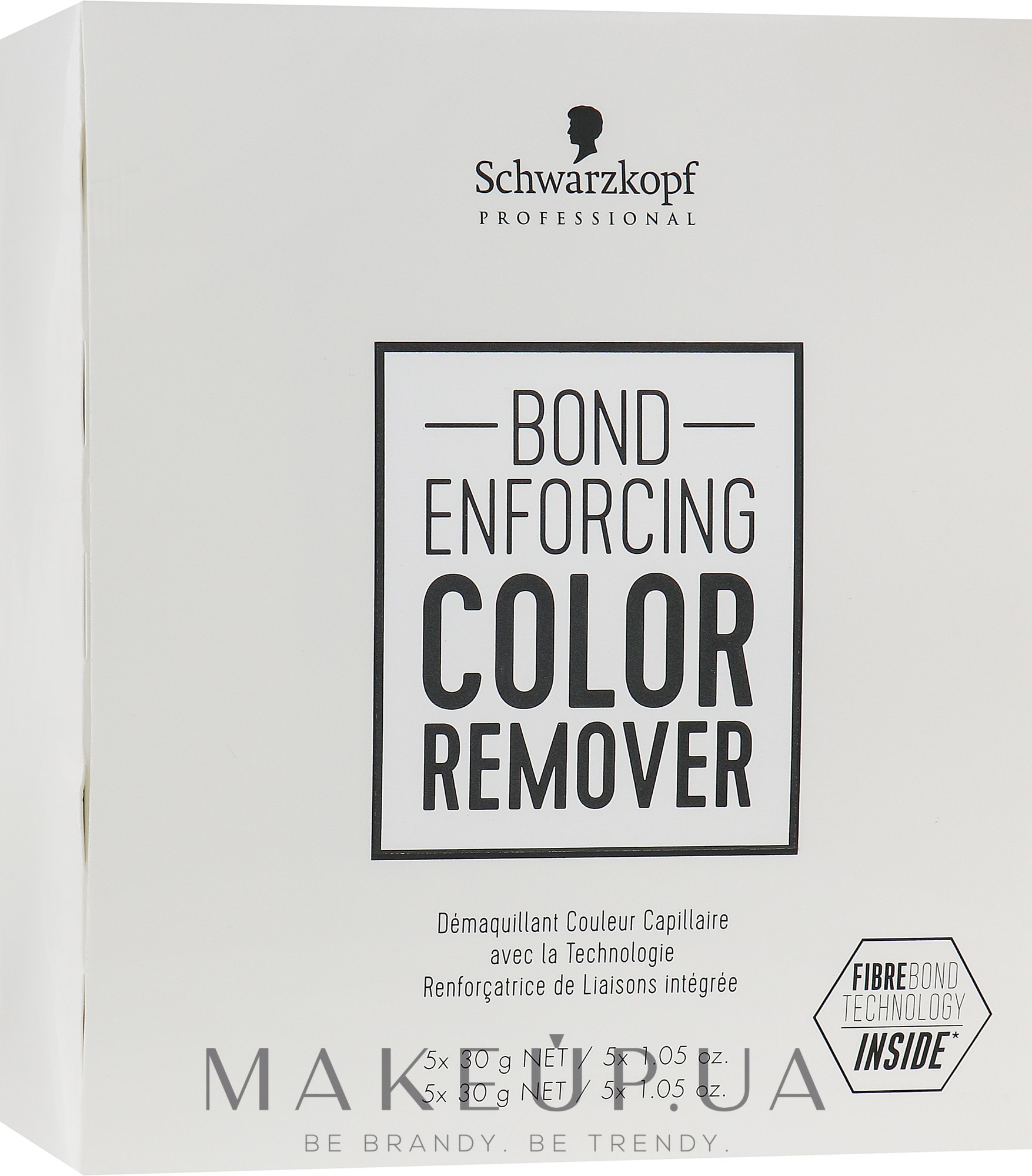 Средство для удаления искусственного пигмента с волос - Schwarzkopf Professional Bond Enforcing Color Remover  — фото 10x30g