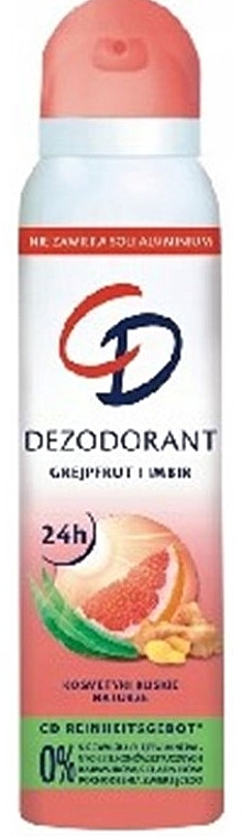 Дезодорант-спрей "Грейпфрут та імбир" - CD 24H Deo — фото N1