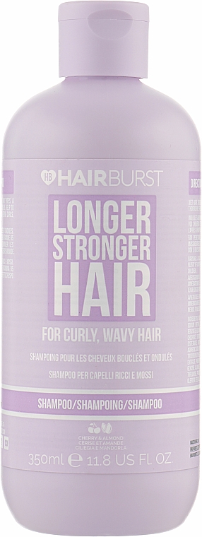 Шампунь для в'юнкого й хвилястого волосся - Hairburst Longer Stronger Hair Shampoo For Curly And Wavy Hair — фото N1