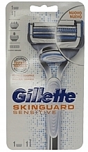 Духи, Парфюмерия, косметика Бритвенный станок с 1 сменныой кассетой - Gillette SkinGuard Sensitive