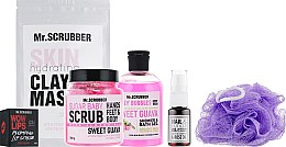 Духи, Парфюмерия, косметика РАСПРОДАЖА Набор 4 - Mr.Scrubber "Woman Beauty Box" (mask/100g + sh/gel/275ml + b/scr/300g + nail/complex/10ml + lip/scr/40g + bath sponge)*