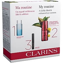 Парфумерія, косметика Набір - Clarins Total Eye Lift (mascara/3ml + remover/30ml + eye/cr/15ml)