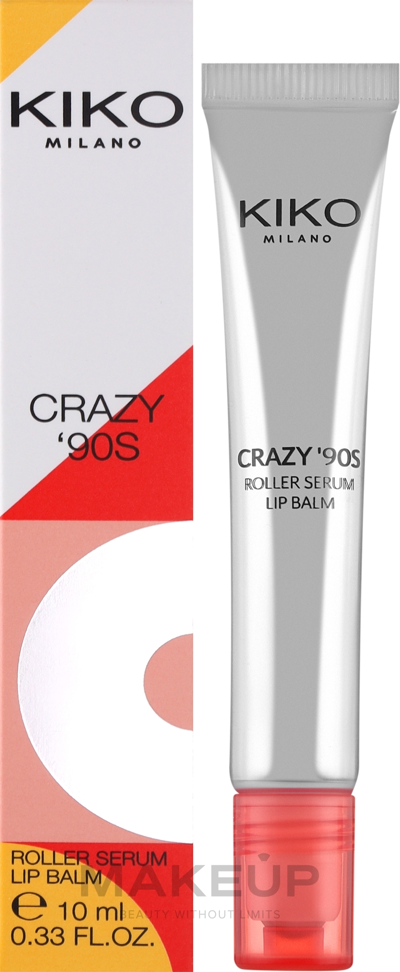 Увлажняющий бальзам для губ - Kiko Milano Crazy ’90s Roller Serum Lip Balm — фото 10ml