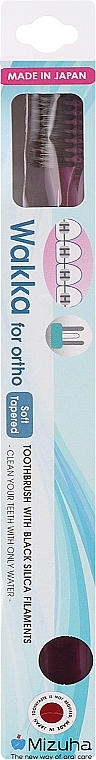 Зубна щітка для брекетів, м'яка, рожева - Mizuha Wakka Ortho Toothbrush — фото N1