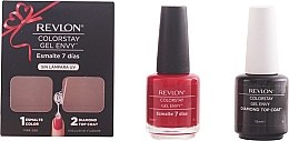 Духи, Парфюмерия, косметика Набор лаков - Revlon Colostay Gel Envy Duo Fire Set (nailpolish/15ml + top coat/15ml)