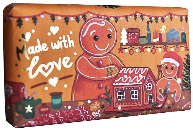 Мило "Імбирний пряник" - The English Soap Company Christmas Gingerbread Soap — фото N1