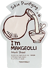 Духи, Парфюмерия, косметика Листовая маска для лица - Tony Moly I'm Real Makgeolli Mask Sheet