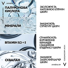 УЦІНКА Щоденний зволожувальний сонцезахисний флюїд для шкіри обличчя, SPF 50+ - Vichy Mineral 89 72H Moisture Boosting Daily Fluid SPF 50+ * — фото N7