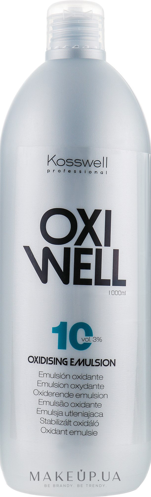 Окислювальна емульсія, 3% - Kosswell Equium Oxidizing Emulsion Oxiwell 3% 10vol — фото 1000ml