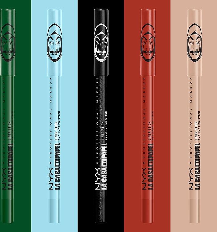 Водостійкий олівець для повік і тіла - NYX Professional Makeup La Casa De Papel Liner Stick — фото N8