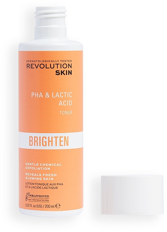 Освітлювальний тонік для обличчя - Revolution Skincare Brighten PHA & Lactic Acid Gentle Toner — фото N2