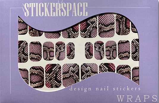 Дизайнерські наклейки для нігтів "Snake" - StickersSpace — фото N2