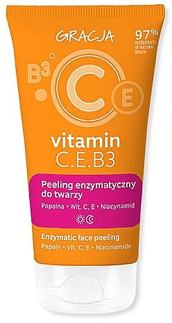 Ензимний скраб для обличчя - Gracja Vitamin C.E.B3 Peeling — фото N1