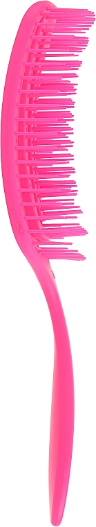 Щітка для волосся масажна, скелетон "Flexi", 24 см, рожева - Titania — фото N3