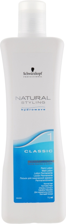 Лосьйон для химічного звивання нормального та трохи пористого волосся - Schwarzkopf Professional Natural Styling Classic Lotion 1 — фото N1
