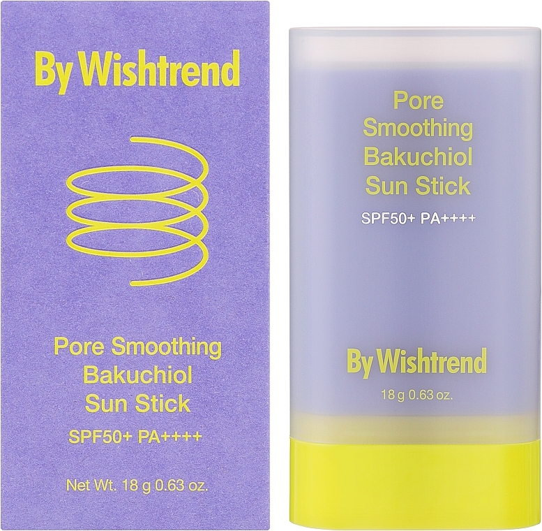 Сонцезахисний стік - By Wishtrend Pore Smoothing Bakuchiol Sun Stick SPF 50+ — фото N2