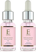 Набір - Eclat Skin London Rose Blossom Glow Facial Oil (oil/2x30ml) — фото N1
